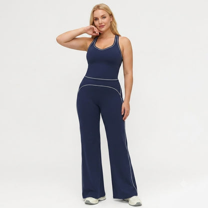 Women's Sporty Tracksuit Set - Casual Two-Piece
