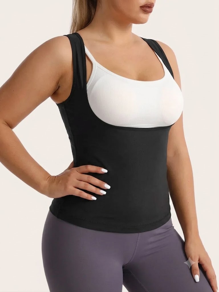 Women's Sleeveless Shapewear Tank Top - Sweat Vest